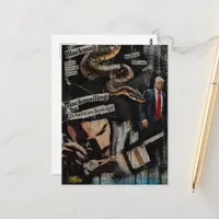 Presidental Blackmail Political Mixed Media Postcard