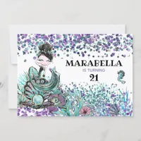 *~* 21 Luxe Glam Mermaid Birthday Party Invitation