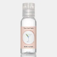 Rose Gold and Pink Hospitality Social Media Icon Hand Sanitizer