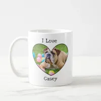 Customized Pet Photo and Paw Print Coffee Mug