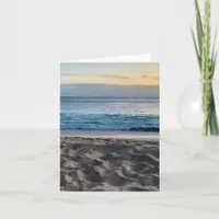 Blank Coastal Beach Card