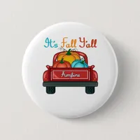 It’s Fall Y’all Pumpkin Red Button