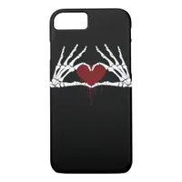 To Death  - Skeleton Heart Hands iPhone 8/7 Case