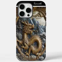 Golden Dragon Ascending iPhone 16 Pro Max Case