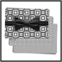 Trendy Modern Black & White Geometric Pattern  Wrapping Paper Sheets