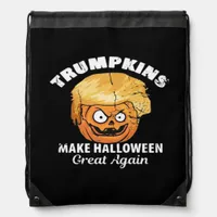 President Funny Trumpkins Halloween Drawstring Bag