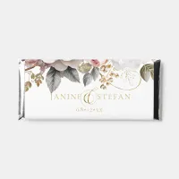 Floral Drama Wedding White ID1022 Hershey Bar Favors