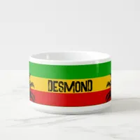 Rasta Flag with Palm Trees Tropical Bowl