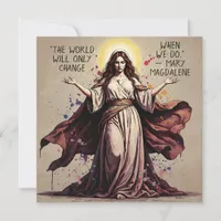 Vintage Art Mary Magdalene Quote  Card