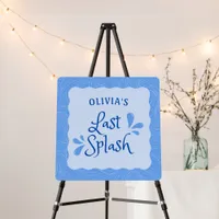 Fun Personalized "Last Splash" Bachelorette Party Foam Board