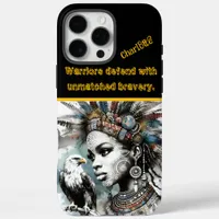 Feathered warrior with a regal eagle iPhone 16 pro max case