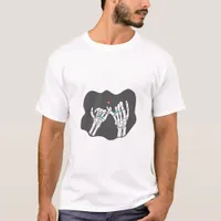 Skeleton Heart Hands Promise Symbolic Feeling T-Shirt