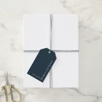 Simple Minimalist Elegant Understated Text Wedding Gift Tags