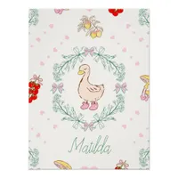 Silly Goose Theme Cute Geese Pink Custom  Poster