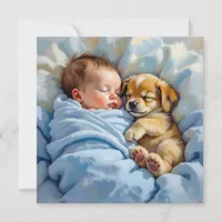 Boy's Baby Shower | Puppy Theme Invitation