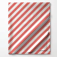 Coral Diagonal Stripes Pattern Fabric