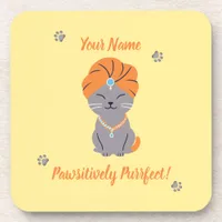 Custom Cat Lover Coaster - Cute & Personalized