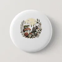 Aesthetic Goblincore And Cottagecore Mushroom Drea Button