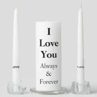 I Love You Unity Candle for Wedding