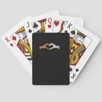 Skeleton Hands Heart Show Clean Graphic Mood Poker Cards
