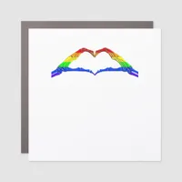 Bone Hands Heart Classic Car Magnet