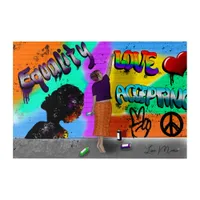 Equality, Love and Acceptance Hand Drawn Art