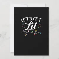 Christmas Design - Let's Get Lit Holiday Card