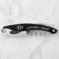 Decorative Modern Wedding Father of Bride W ID887 Waiter's Corkscrew