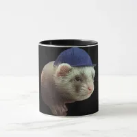 Ferret Wearing Hat Mug