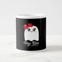 Cute Hey Boo Halloween Design Giant Coffee Mug