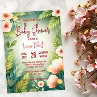 Enchanting Springtime Blossom Baby Shower Invitation