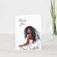 Elegant and Gracious Bridal Shower Thank You Card