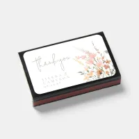 Sunny Wildflower Wedding Border ID1023 Matchboxes