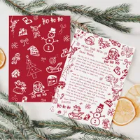  Letter from Santa Hand Draw Doodle, Santa Invitation