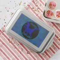 Blue Dinosaur Hide Happy Birthday!  Cake Pan