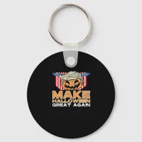 Trumpkin Halloween Vintage Political Funny Keychain