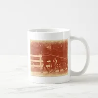 Amish Horse and Buggy Sepia Coffee Mug