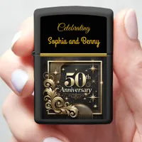 Golden Milestone: 50th Anniversary Tribute Zippo Lighter