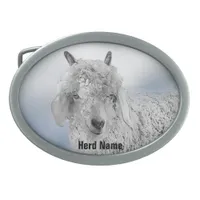 Angora  Goat Belt Buckle