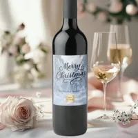 Christmas winter wonderland business logo wine label