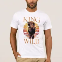 Lion With Words: King of the Wild (b) T-Shirt