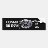 Hurricane Sandy Bumper Sticker