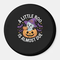 Cute Halloween Pregnancy Announcement Magnet