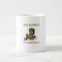 No Kings In America Statue Of  No Kings Day Protes Giant Coffee Mug