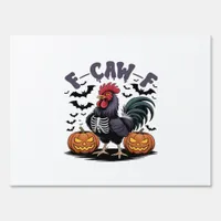 F-Caw-F Humor Crow Funny Gothic Sign