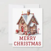 Gingerbread House Christmas Card