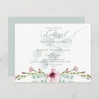 Rehearsal | Fresh Spring Flowers and Foliage Invitation