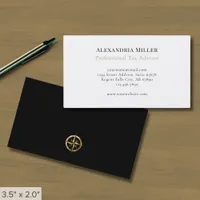 Minimalist Professional Advisor  Business Card