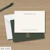 Simple Elegant Legal Note Card