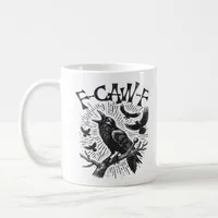Gothic Crow F-Caw-F Humor Funny Essential Retro Cl Coffee Mug